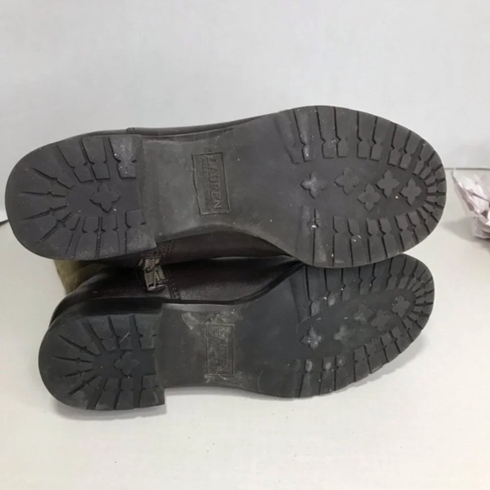 Ralph Lauren Vintage Suede & Leather Riding boot - Size 6 China - Picture 11 of 11